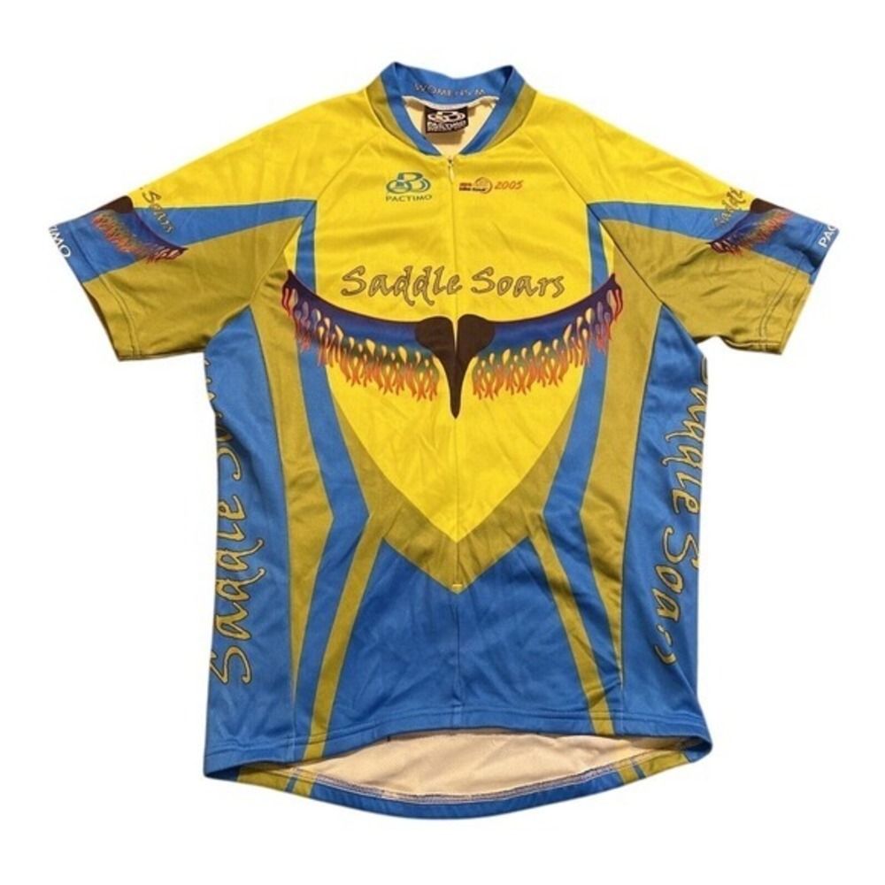 Women's Saddle Soars PACTIMO Cycle Design 2005 Bicycle Jersey Medium M Bike Tour